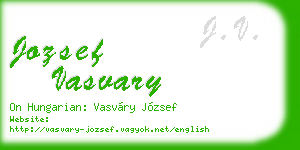 jozsef vasvary business card