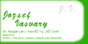 jozsef vasvary business card